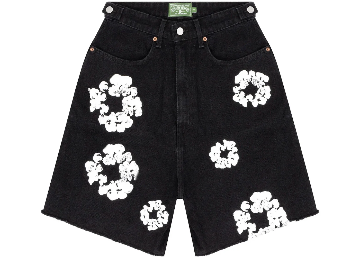 Denim Tears The Cotton Wreath Jean Short Black - 1