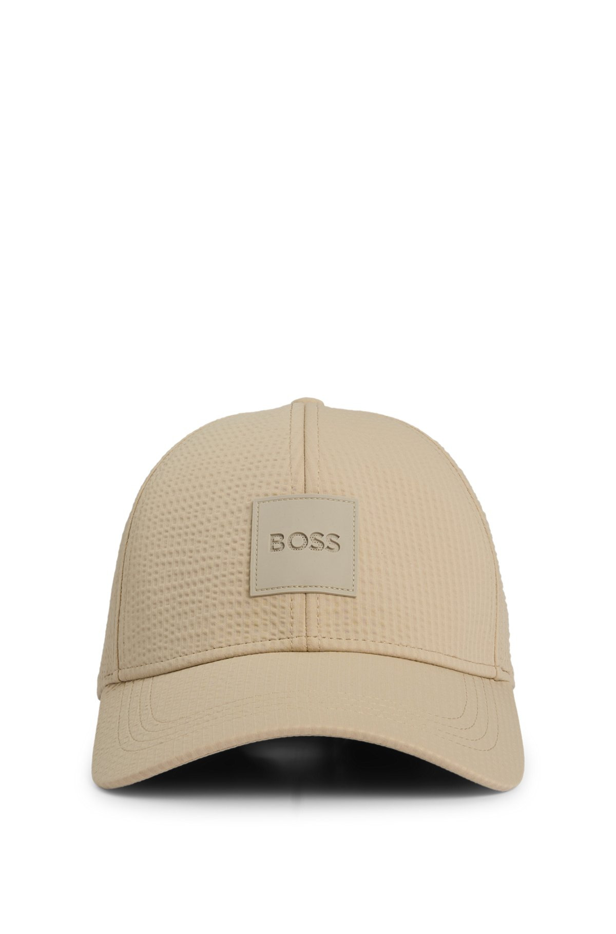 SEERSUCKER CAP WITH LOGO PATCH - 2