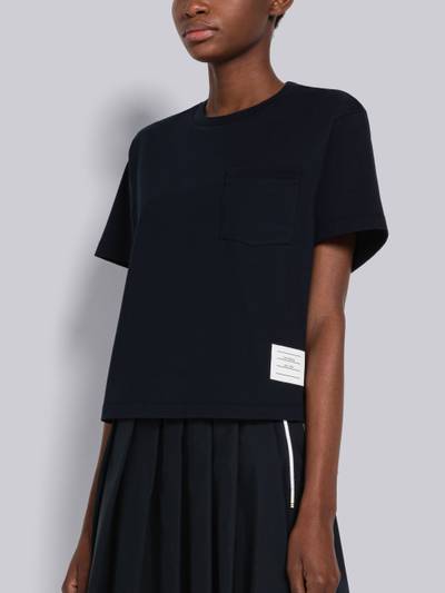 Thom Browne Midweight Jersey Boxy Short Sleeve Pocket Tee outlook