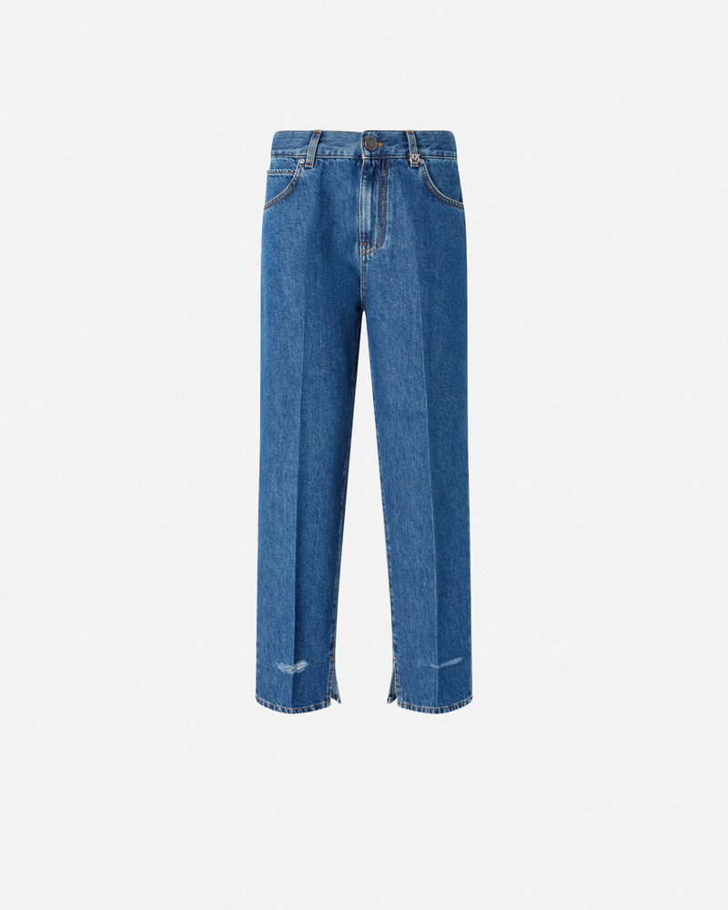 LOOSE-LEG JEANS WITH SLIT ON THE HEM 1