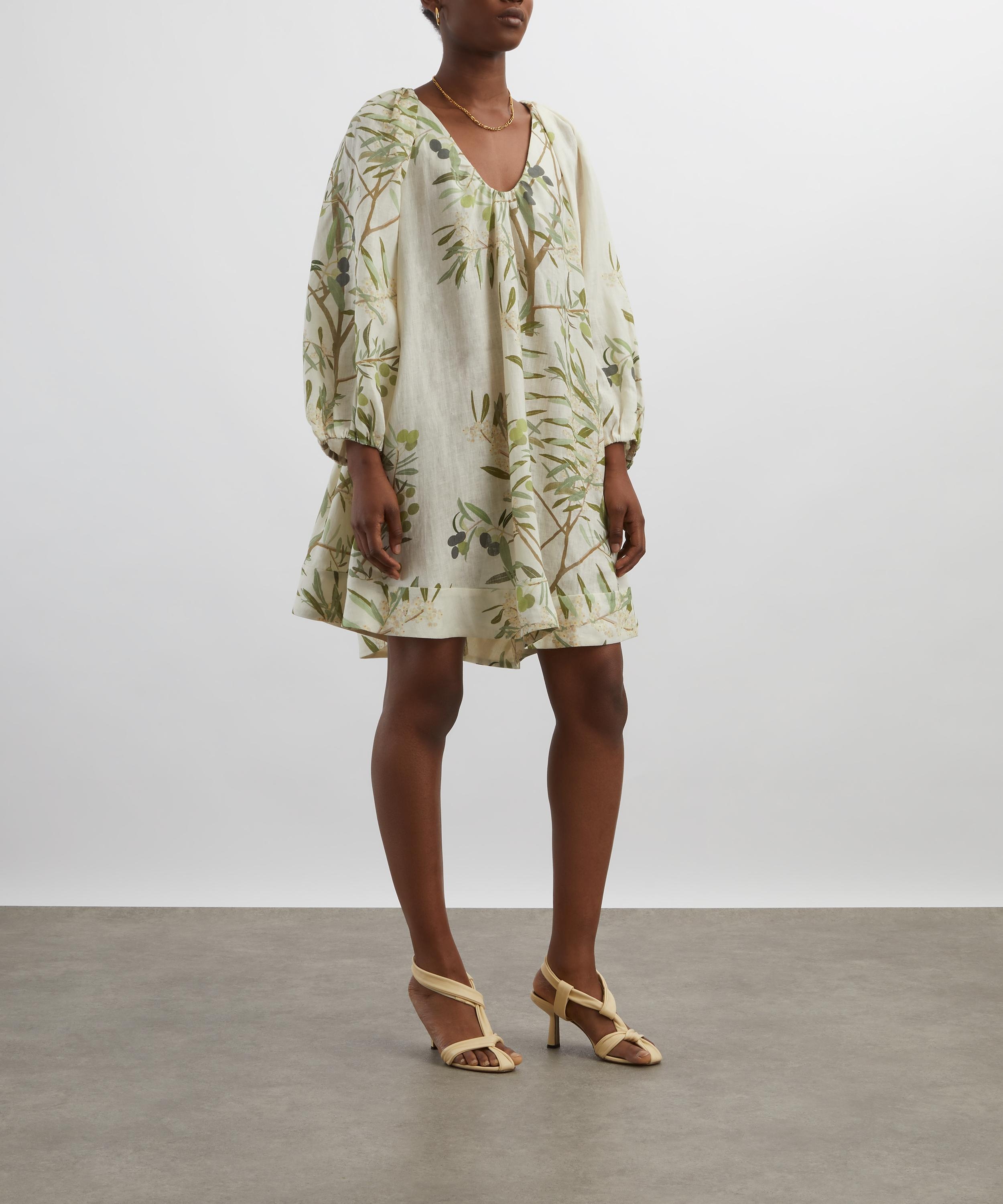 Olive Tree Short Georgette Dress - 3