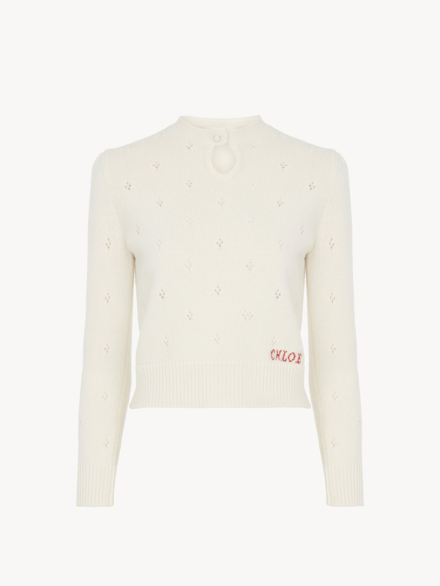 FITTED SWEATER IN A WOOL & CASHMERE KNIT - 2