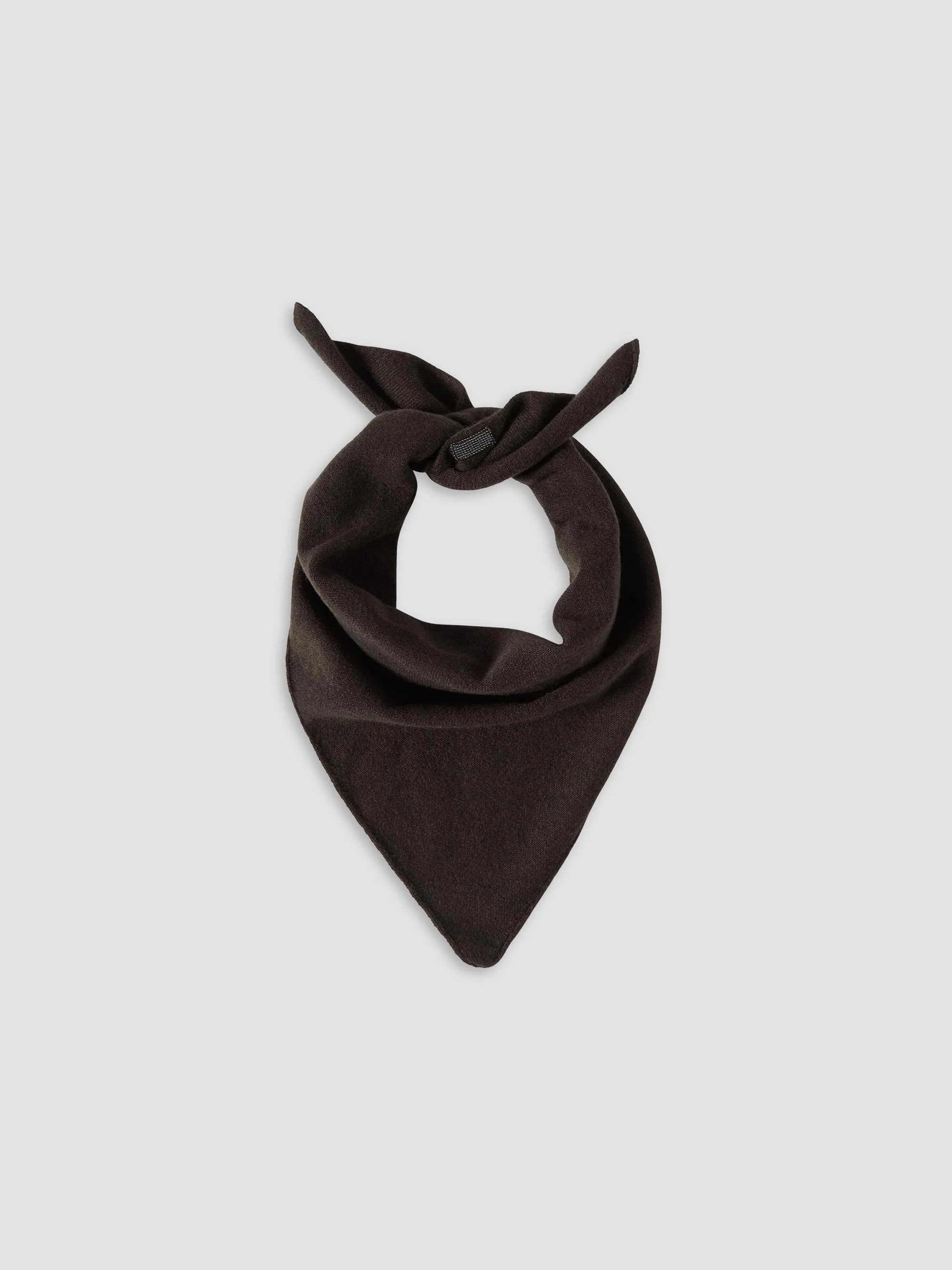 Women's Cashmere Foulard with Monili - Coffee - 1