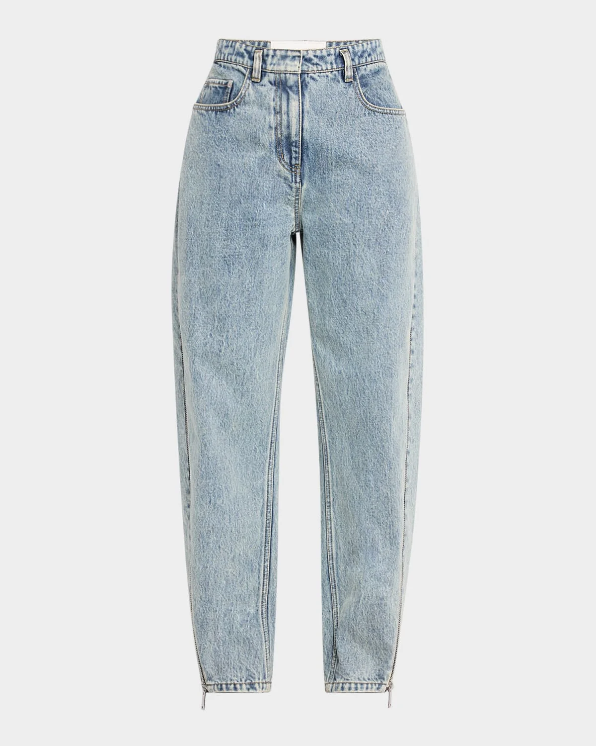 Curved Side-Zip Jeans - 1