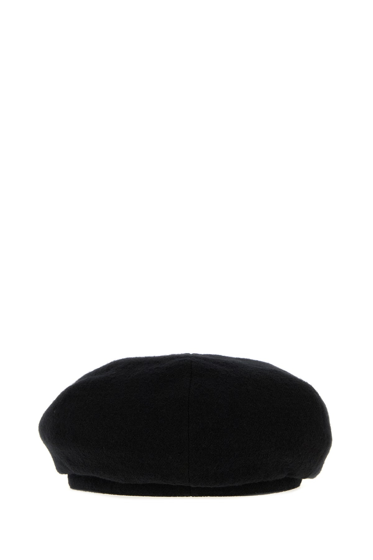 Black wool baker boy hat - 3
