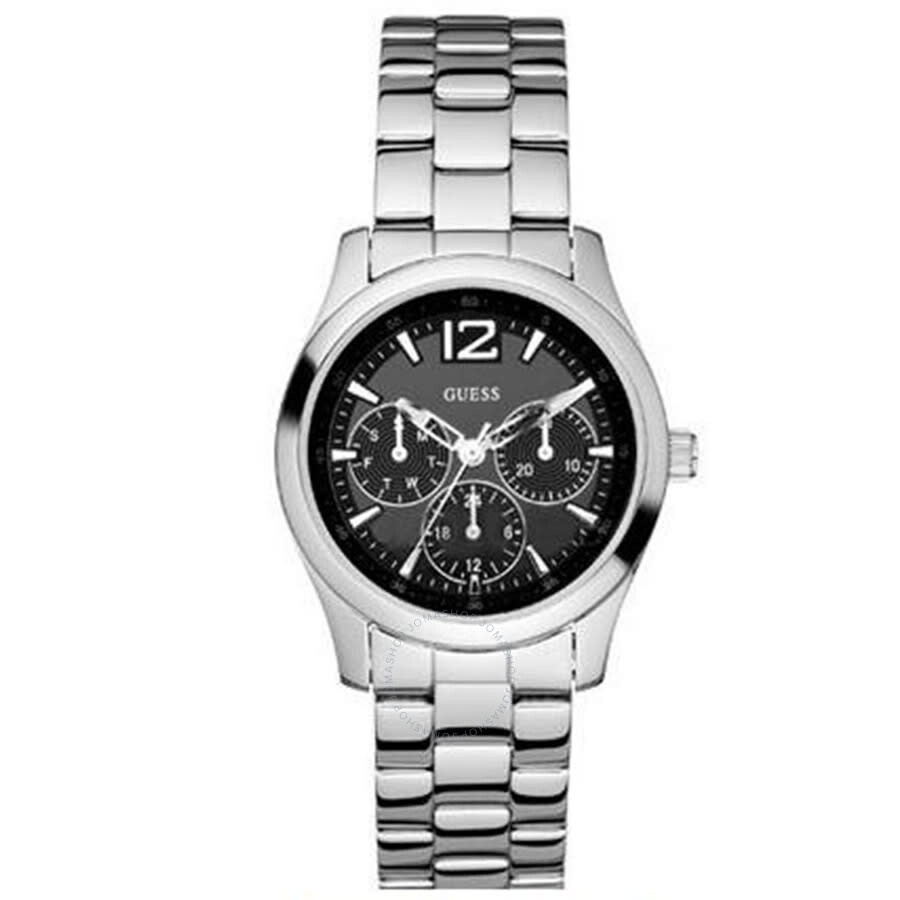 Guess - Guess Veranda Chronograph Quartz Black Dial Ladies Watch W95101L1 - 1