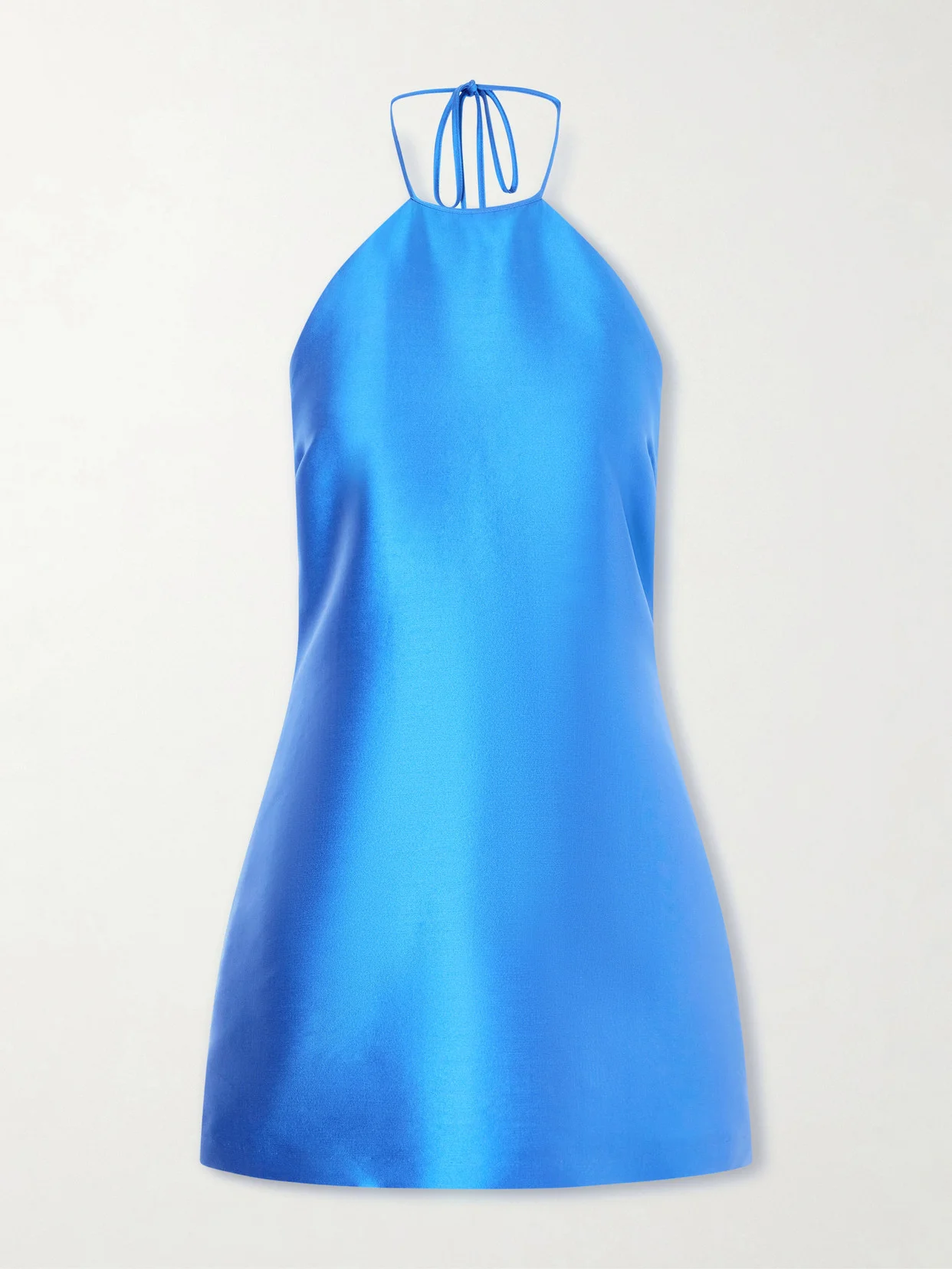 Crepe Halterneck Mini Dress - 1