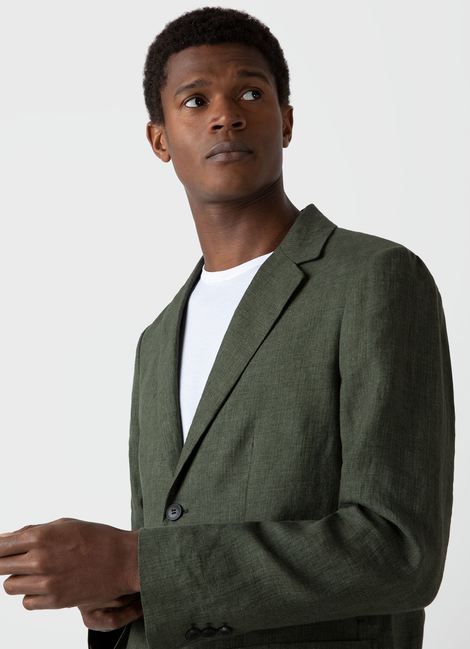 Linen Unstructured Blazer - 5