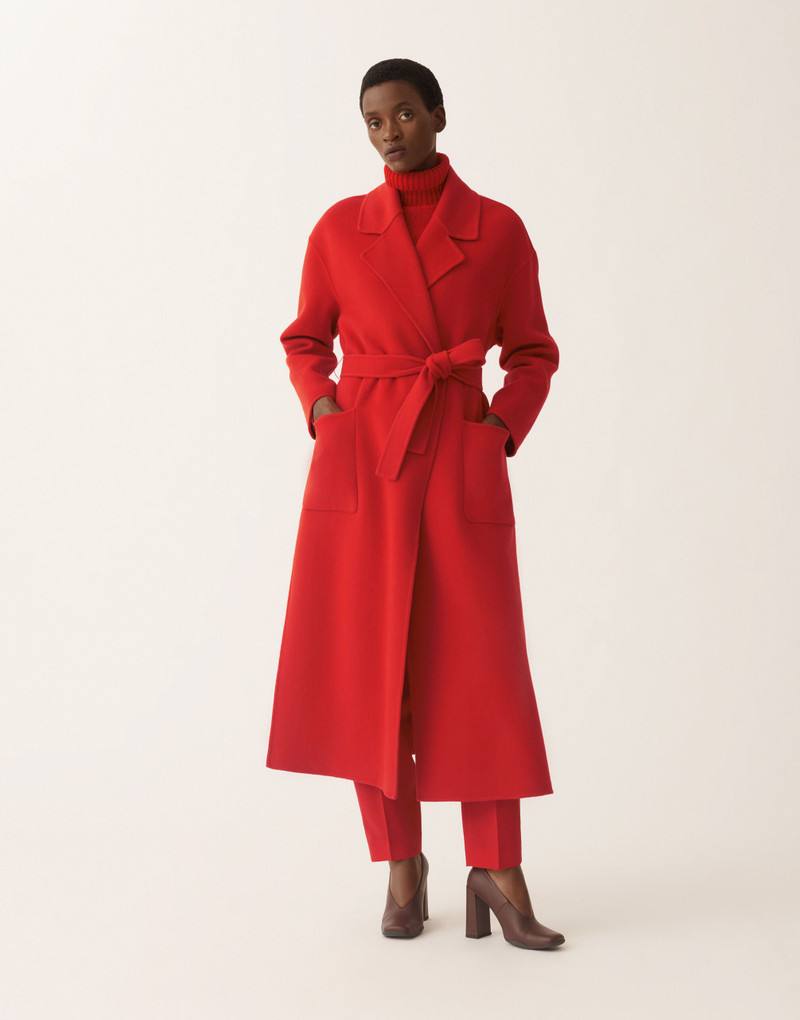 Double-faced wool and cashmere coat 3