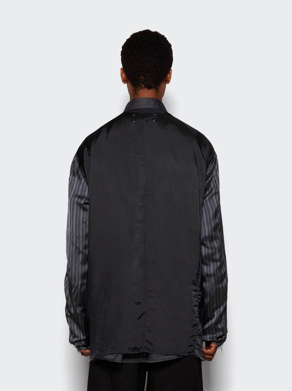 Patchwork Inside-out Jacket Charcoal - 4