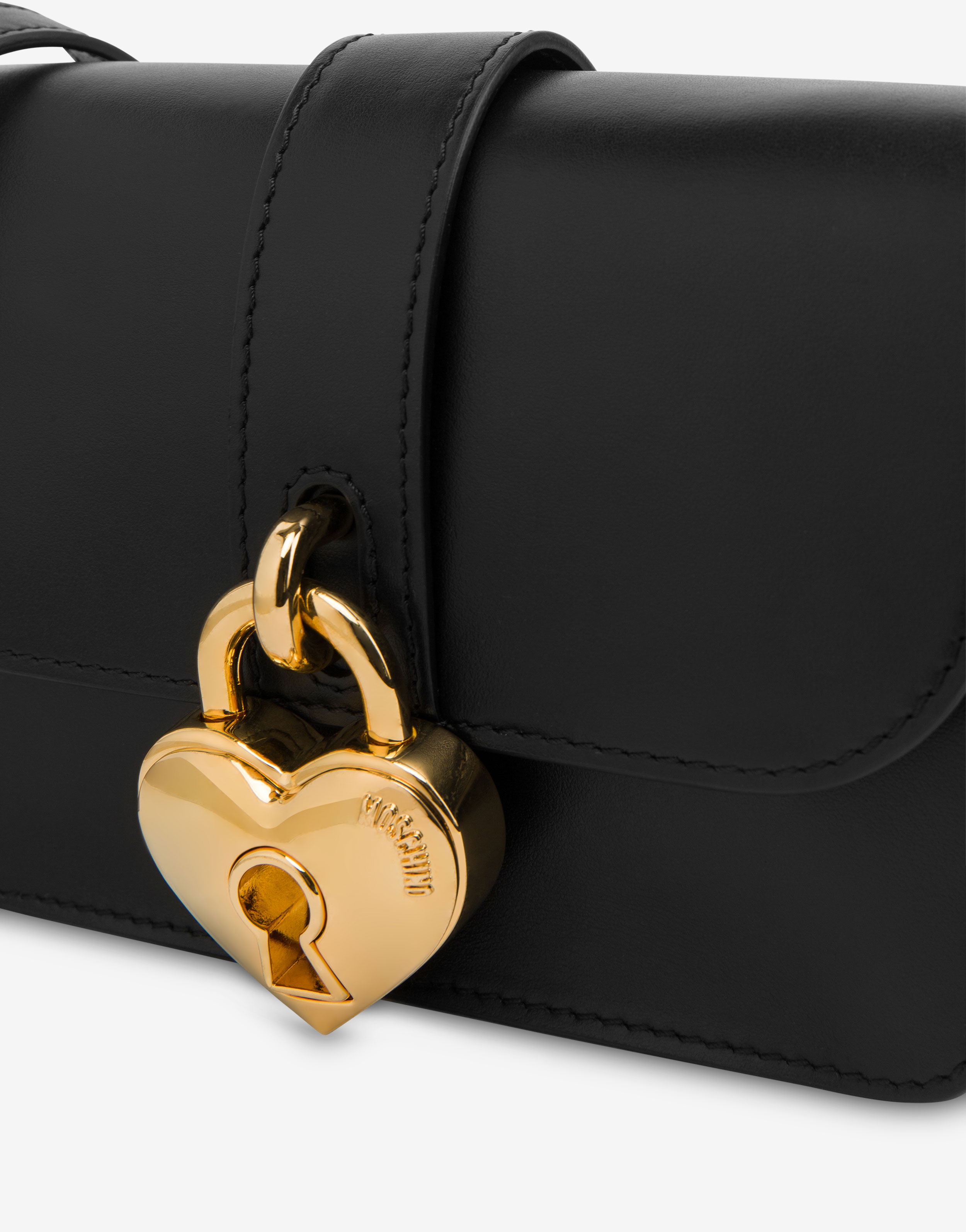 HEART LOCK CALFSKIN SHOULDER BAG - 4