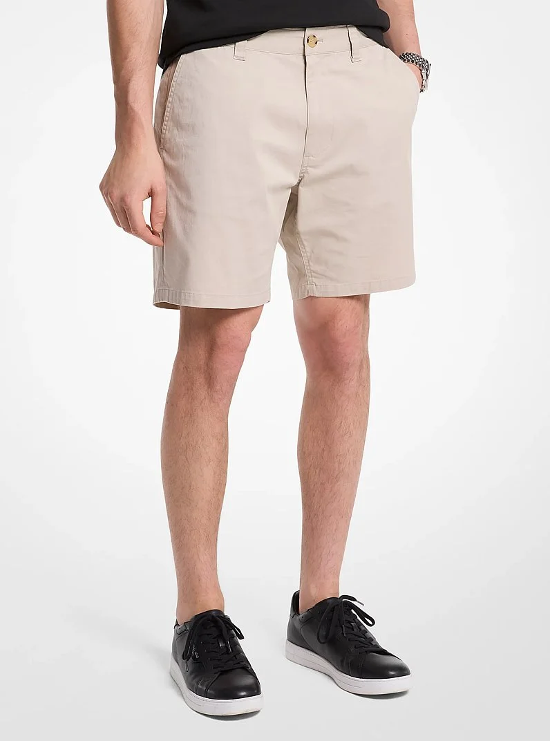 Stretch Cotton Shorts - 1