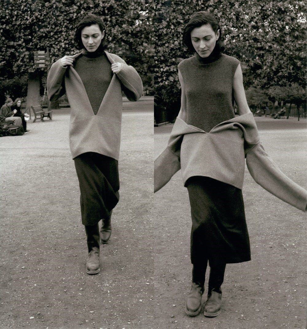 Hermès Spring 2000 Martin Margiela Jane Birkin Burgundy Silk Vareuse Knit Sweater S - 2