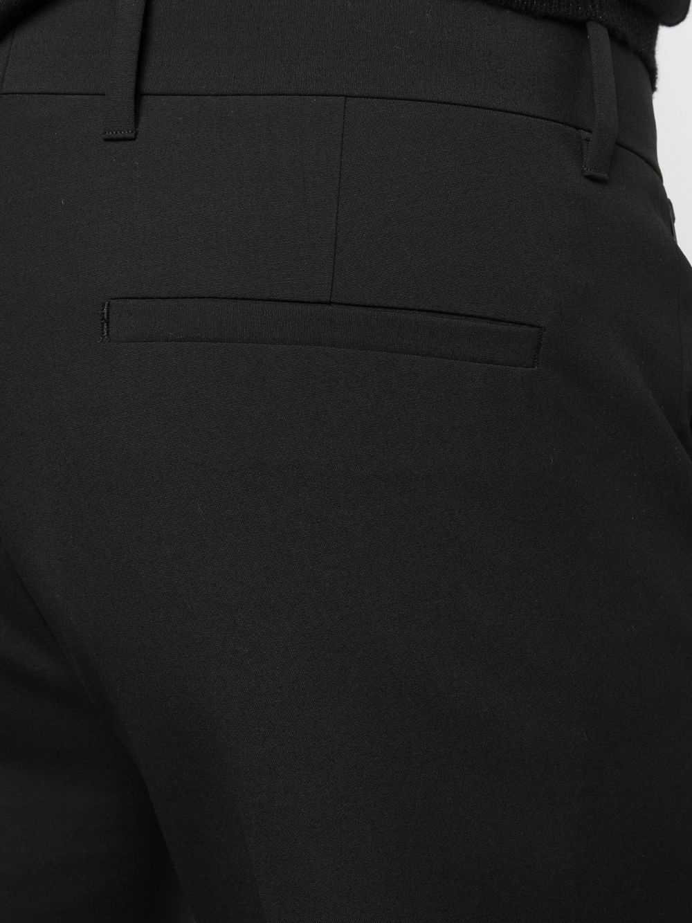 slim-fit tailored wool trousers - 6