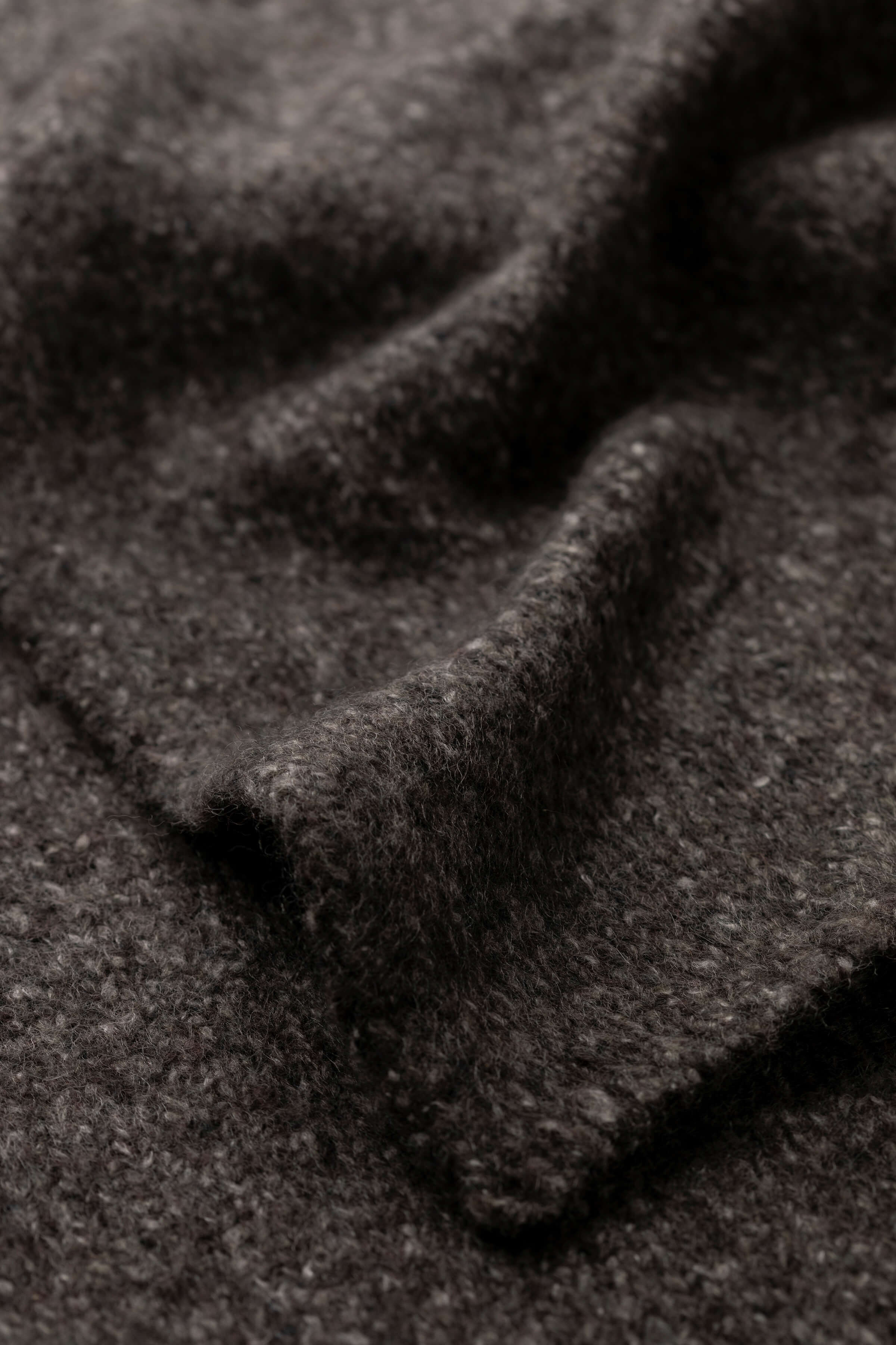 Cashmere Bouclé Grey Scarf - 2