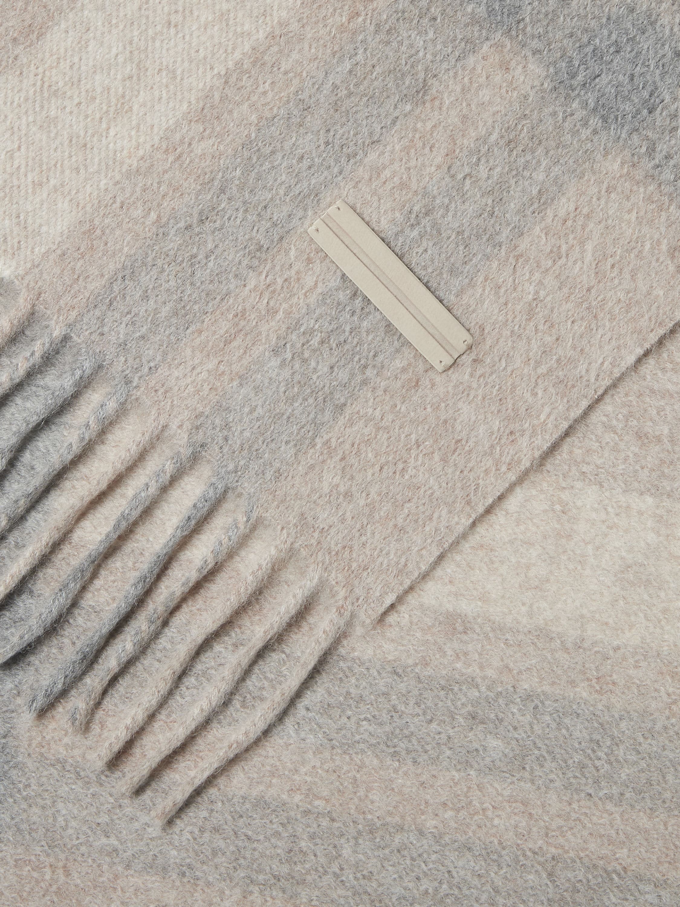 BEIGE OASI CASHMERE SCARF - 2