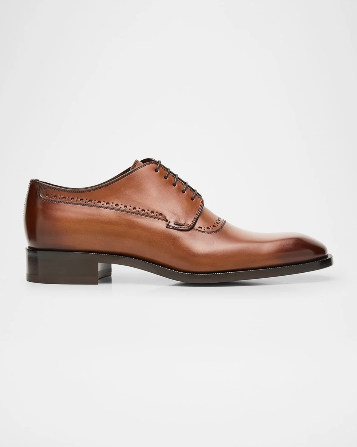 Men's Sartoby Brogue Leather Derby Shoes - 1