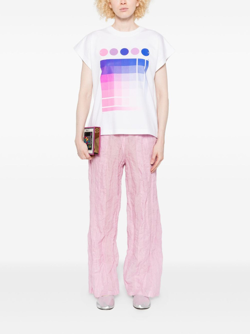Pleats Please Issey Miyake graphic-print t-shirt outlook