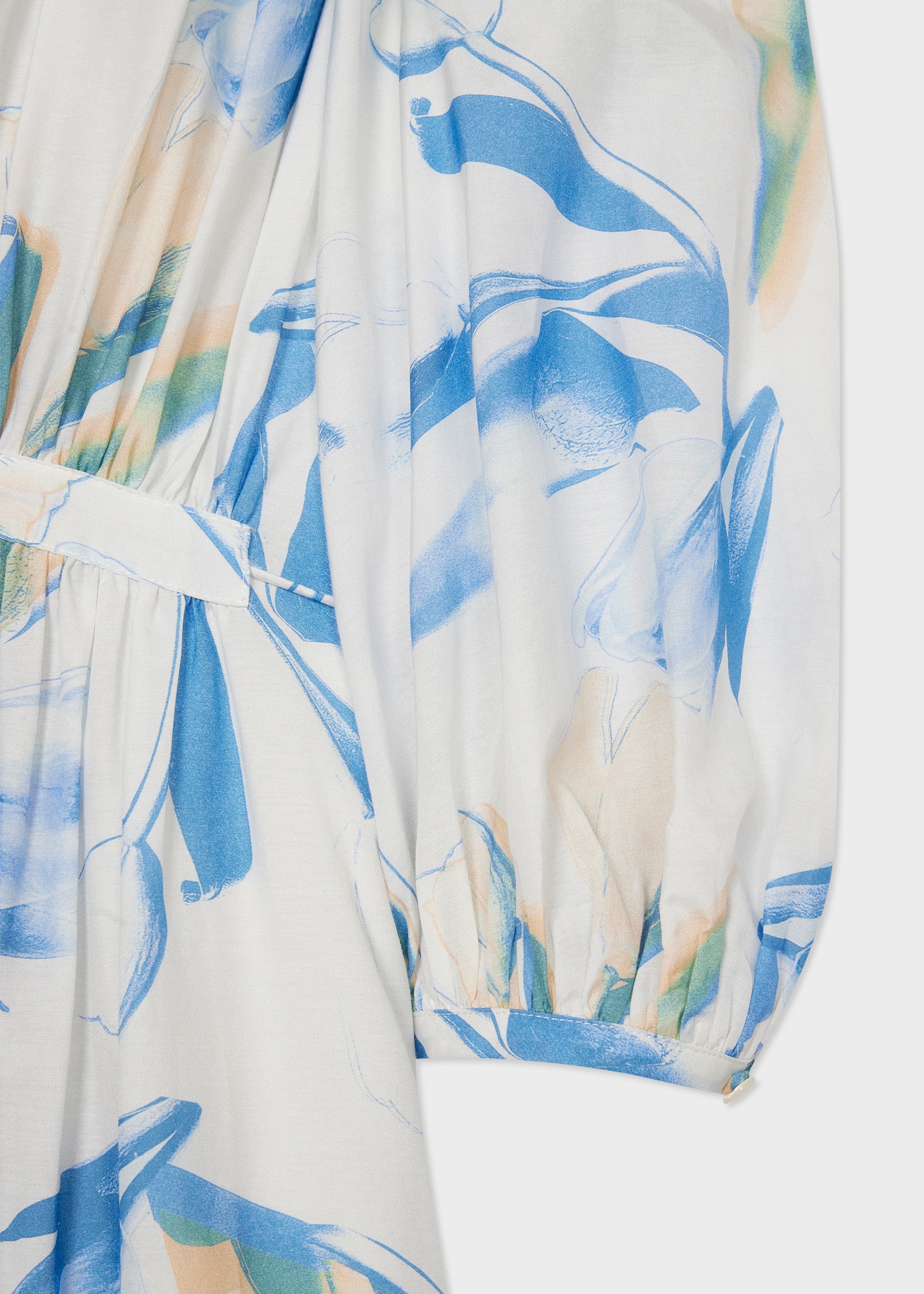 Women's 'Tulip' Print Cotton-Silk Blend Dress - 4