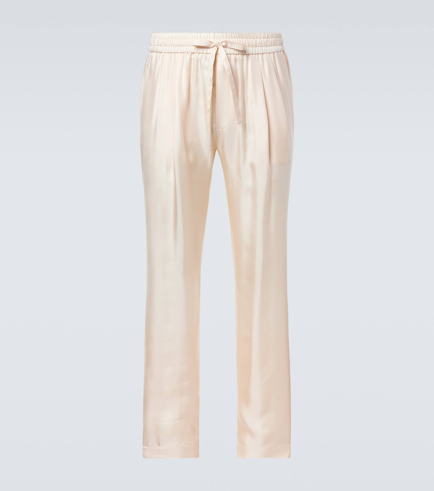 Silk tapered pants - 1
