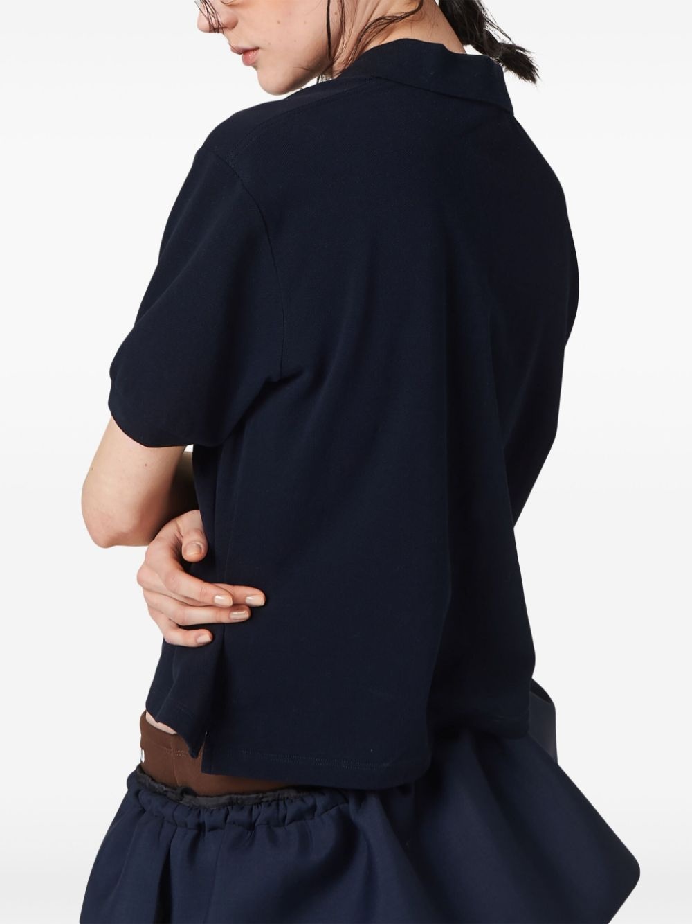 logo-embroidered polo shirt - 5