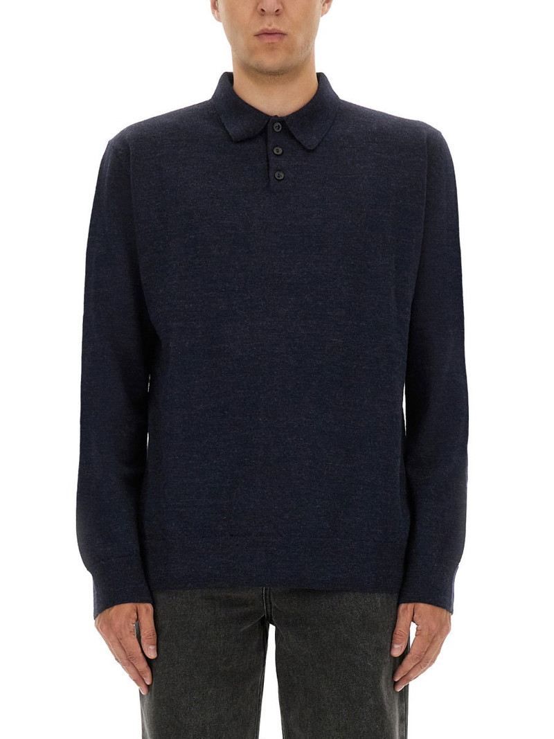 Maison Margiela Men Wool Polo. - 1