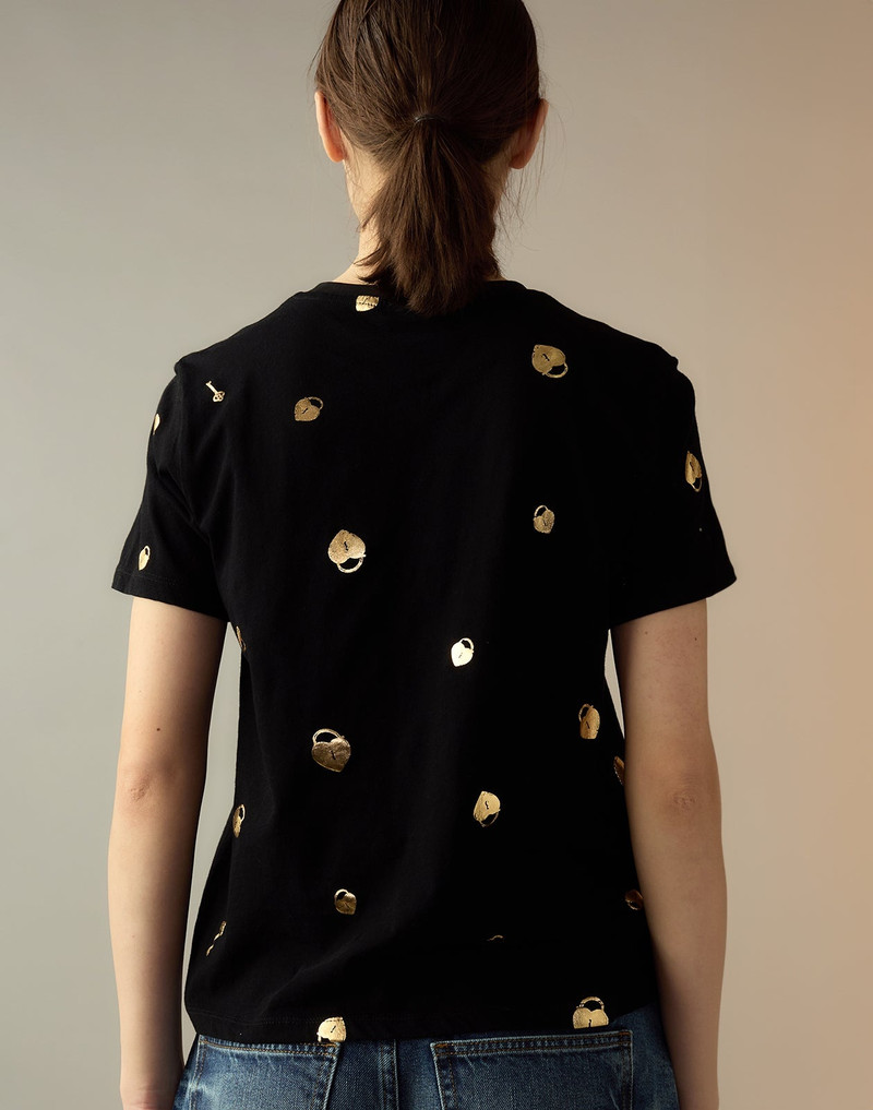 Lock & Key Metallic Tee 4