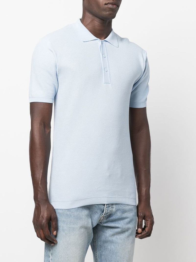 textured-knit polo shirt 3