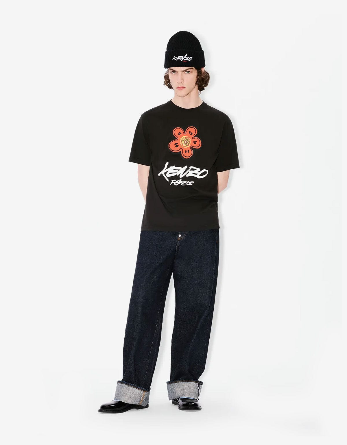 Kenzo x Futura 2000 Black Boke Flower Logo T-Shirt - 7