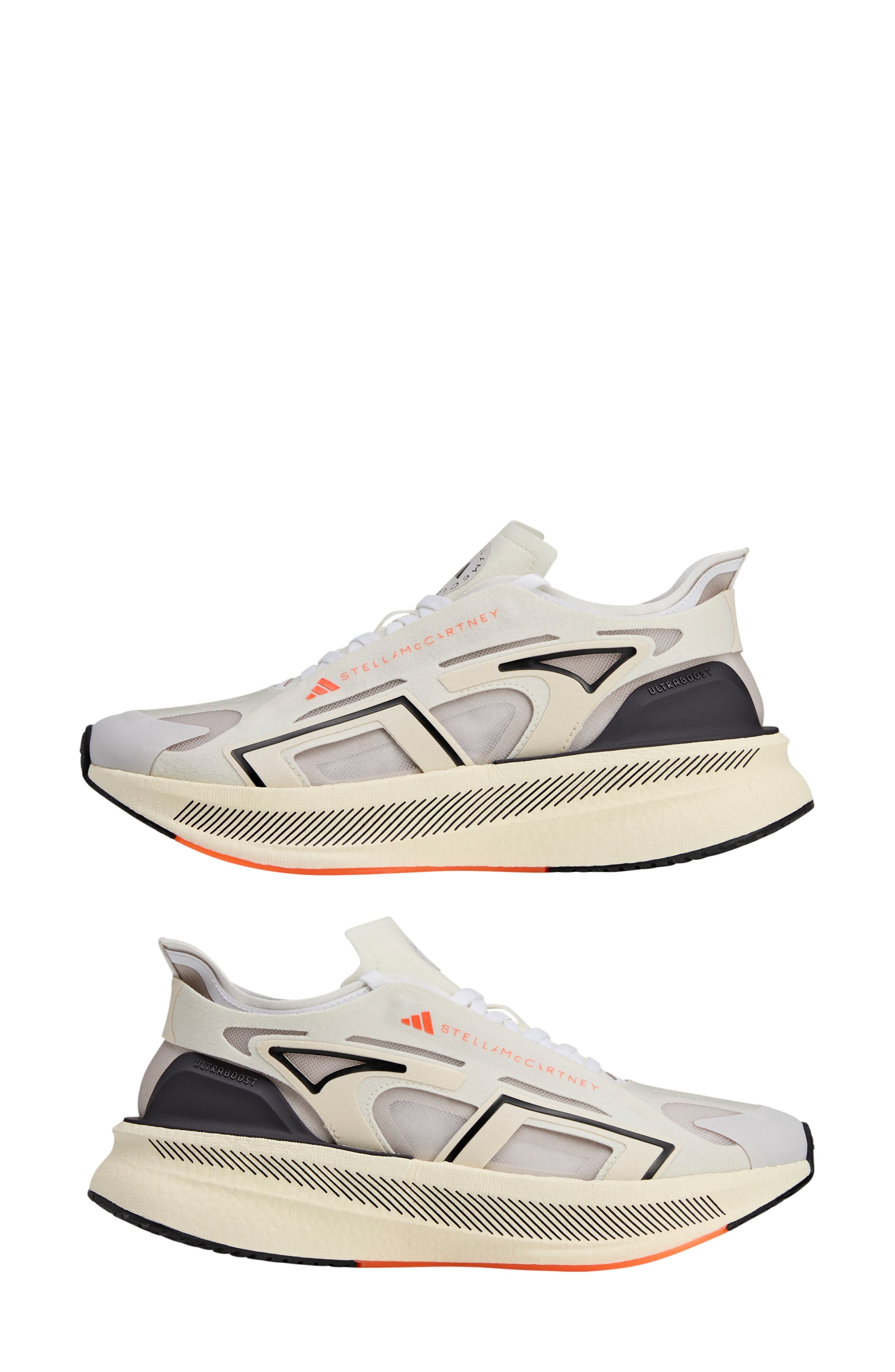adidas by Stella McCartney Ultraboost 5 Running Sneaker in Ivory/Grey/Black at Nordstrom - 9
