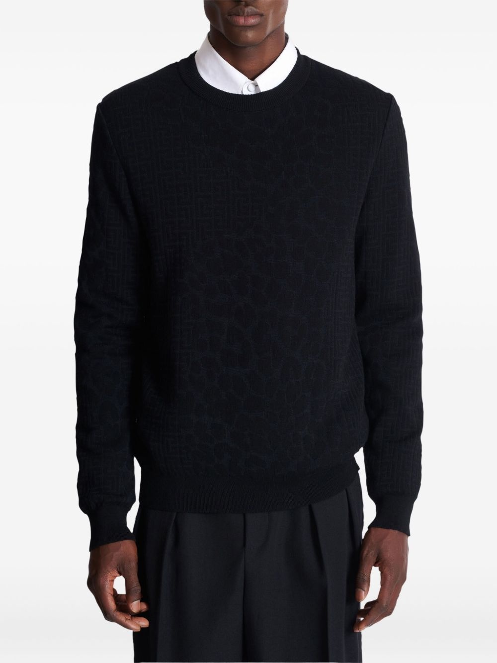leopard-print jumper - 3