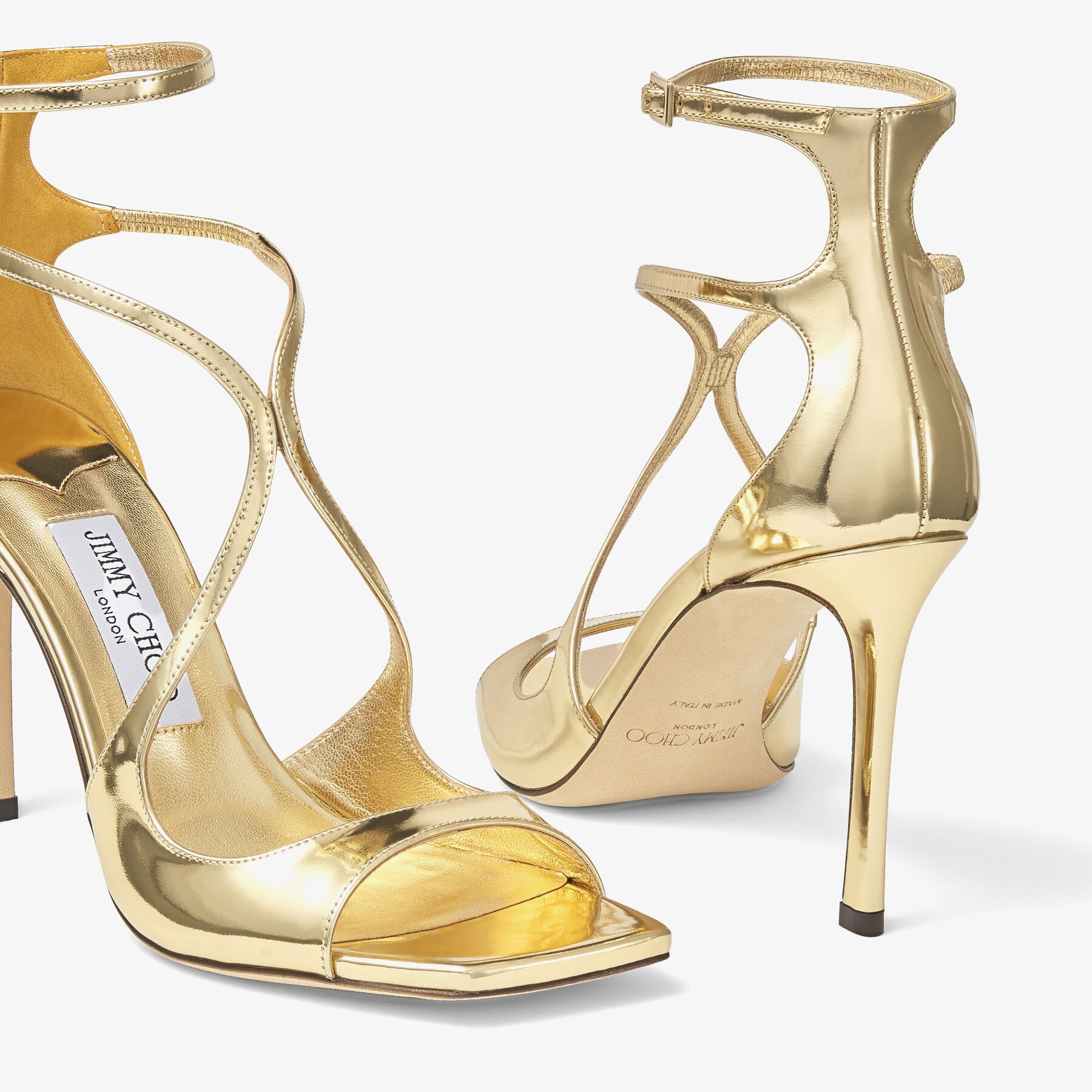 ゴージャス★Jimmy Choo AZIA リキッド ミラー パンプス GOLD ゴージャス☆Jimmy Choo AZIA リキッド ミラー パンプス GOLD