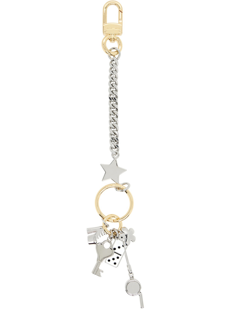 Marc Jacobs Silver & Gold 'The Cluster Charm' Keychain outlook