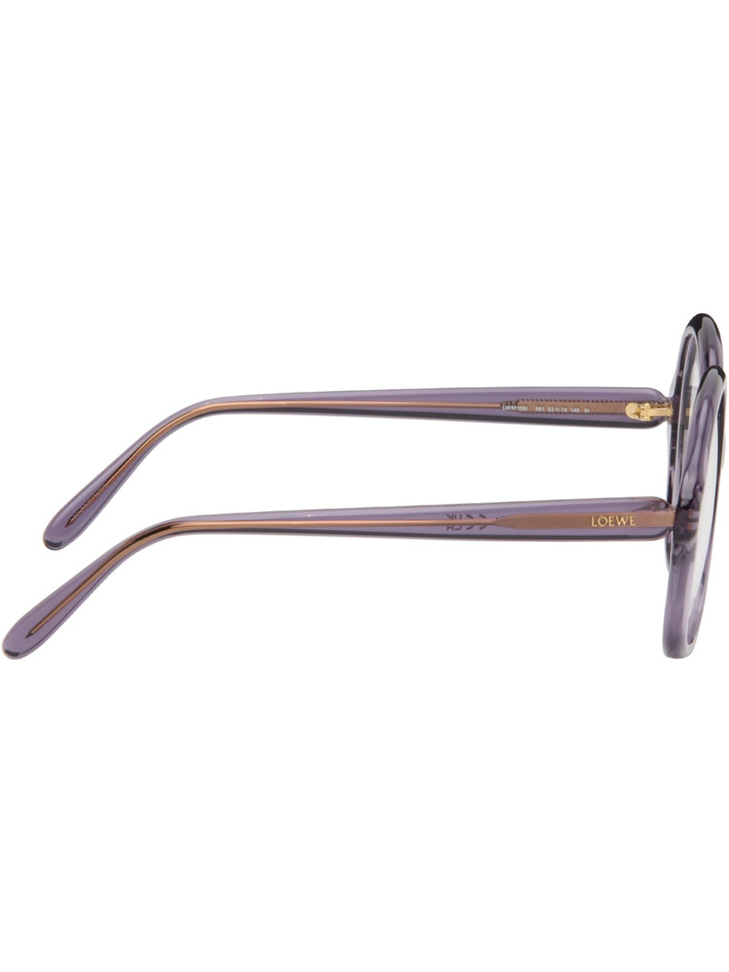 Loewe Purple Slim Oversized Glasses outlook