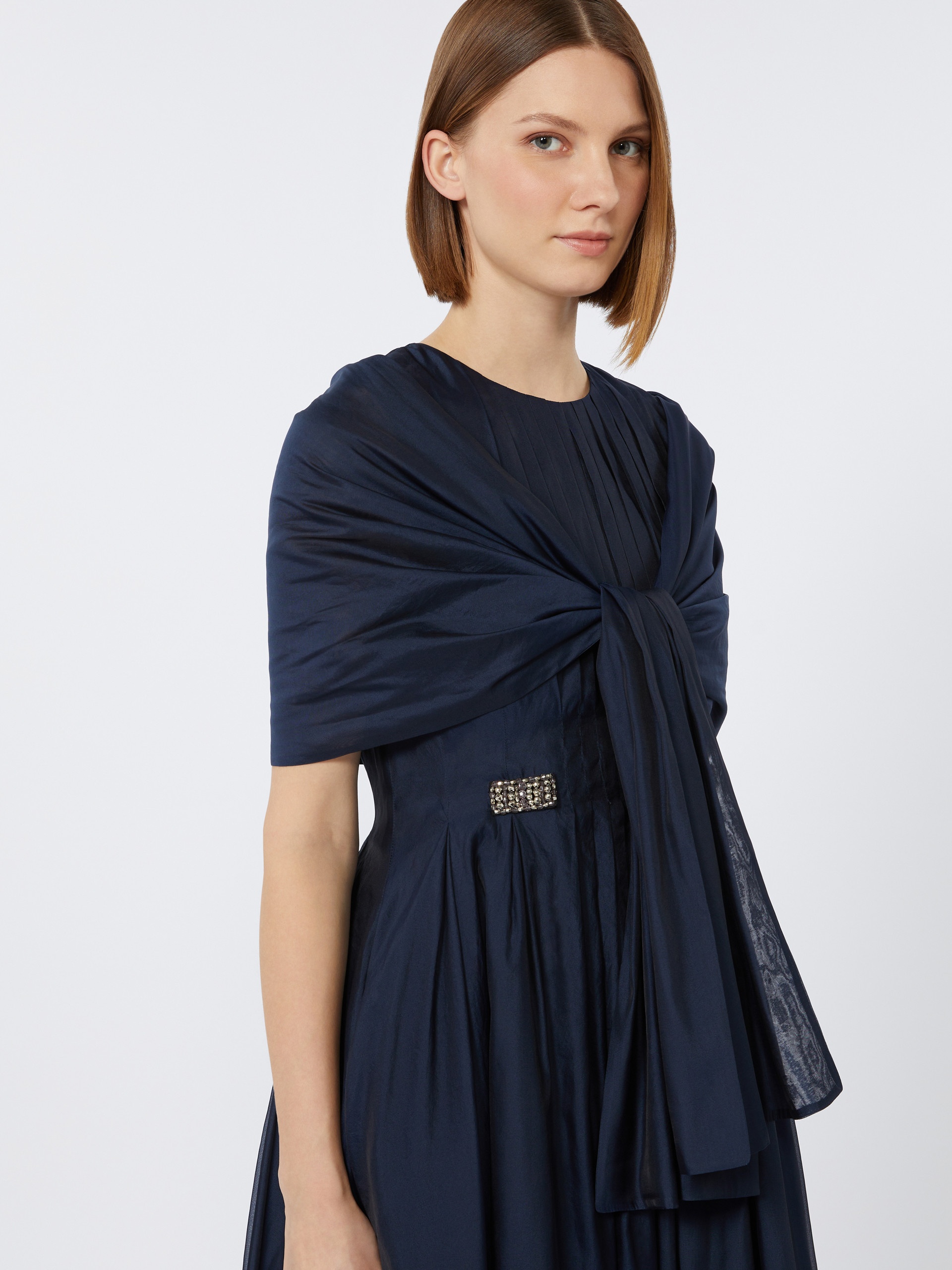 ROSE Silk blend stole - 4