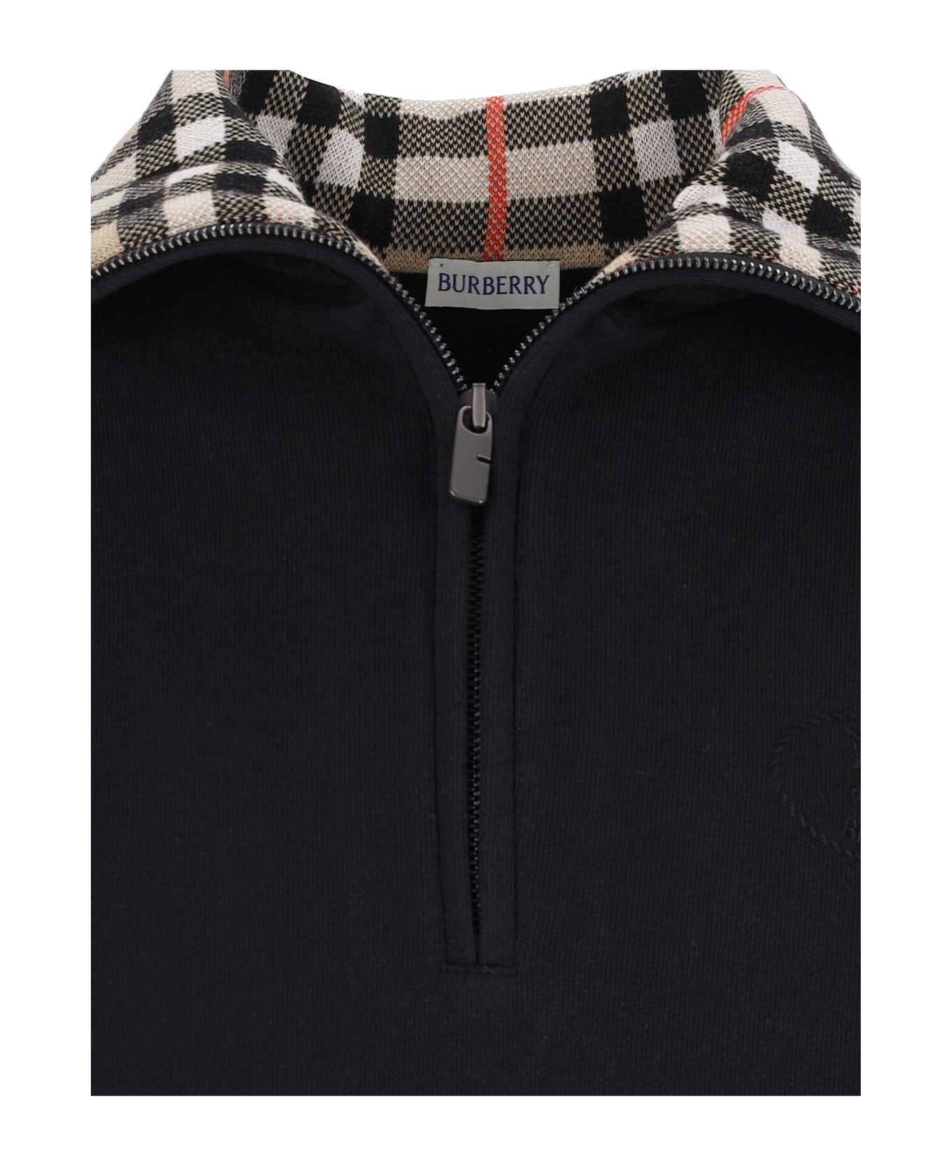 'check' Zip Sweater - 3