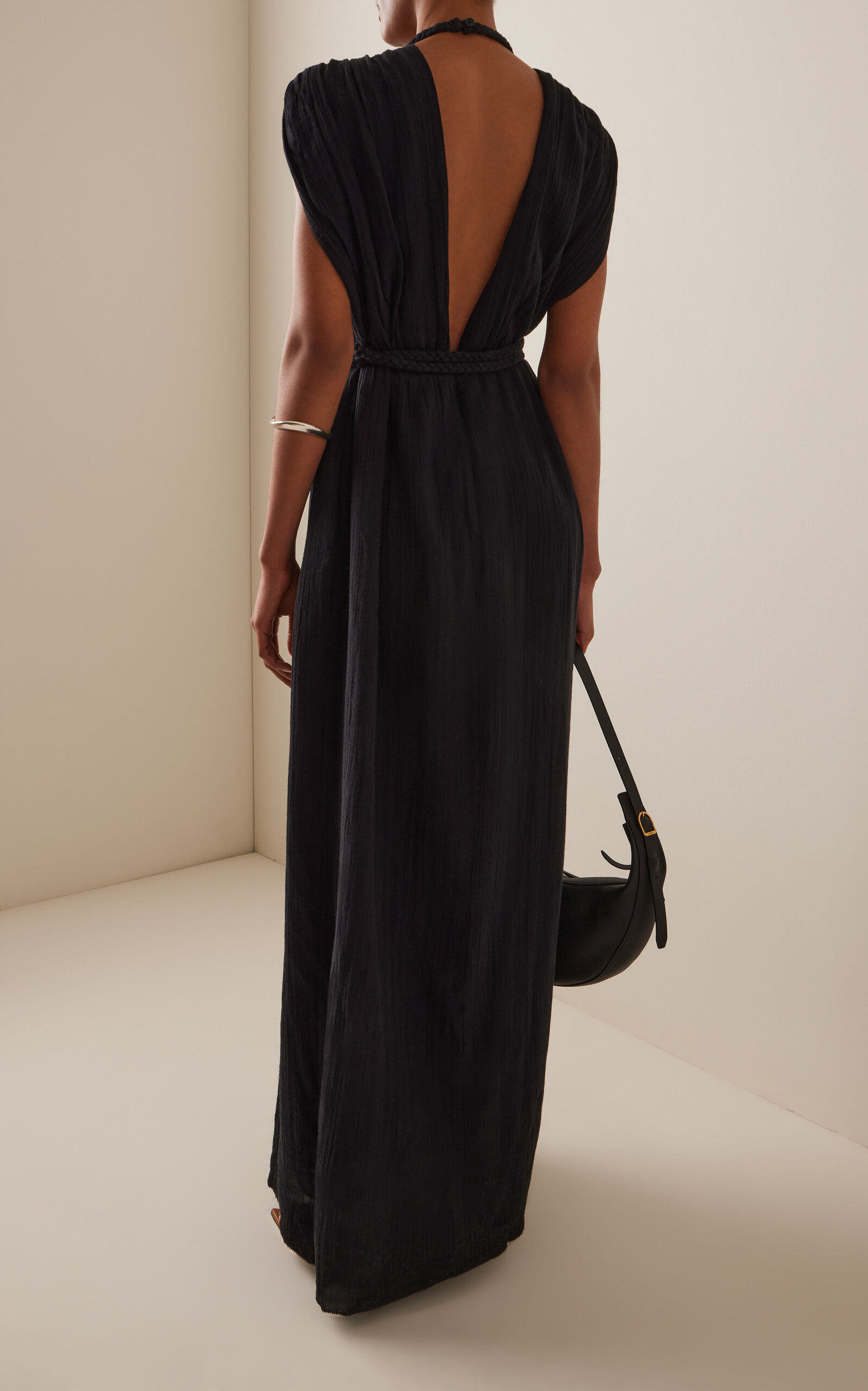 Joya Cotton Dress black - 4