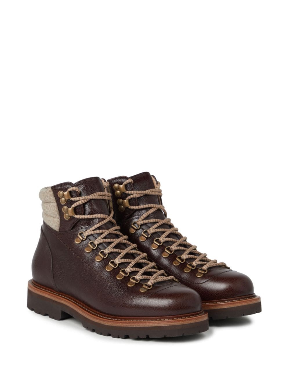 lace-up leather boots - 2