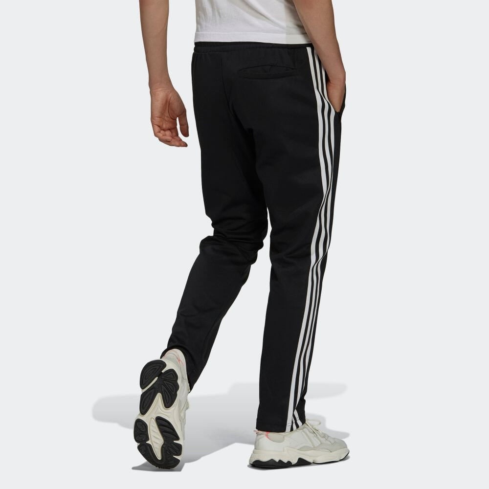 adidas originals Solid Color Stripe Logo Straight Casual Sports Pants/Trousers/Joggers Unisex Black  - 3