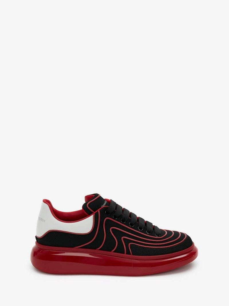 Men's Oversized Sneaker in Black/red - 1
