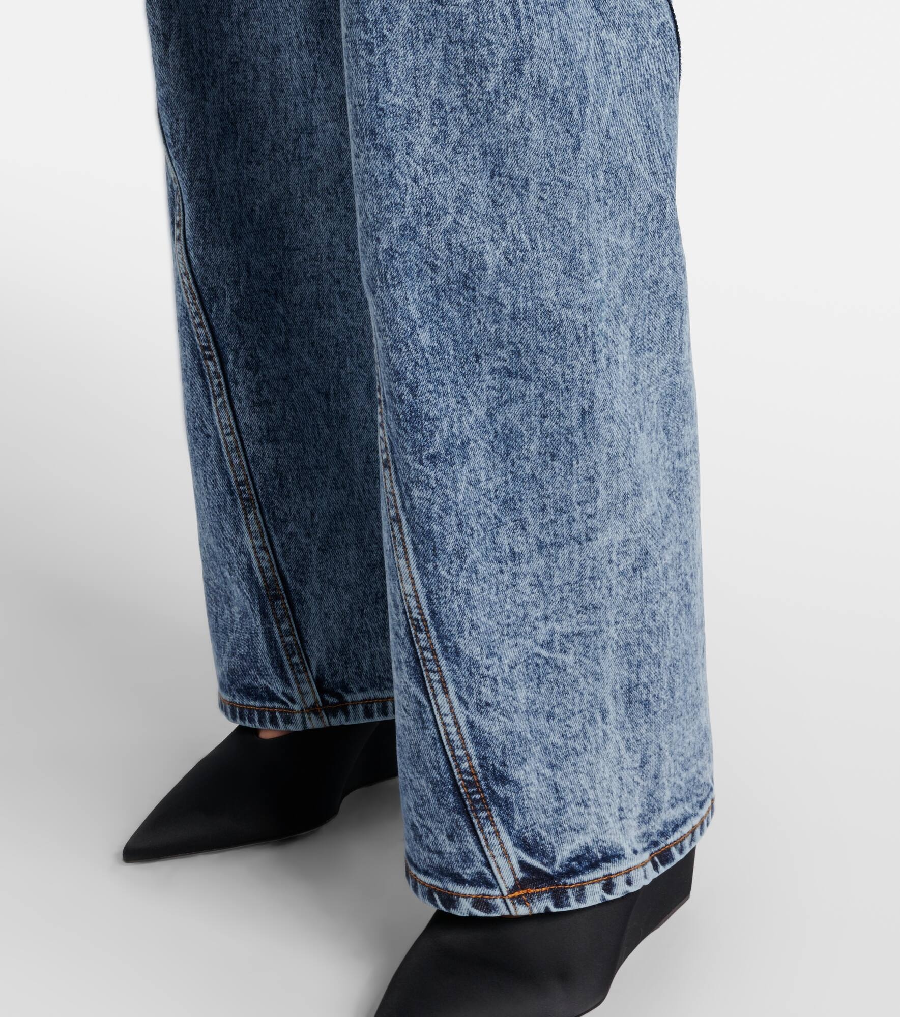 Twisted high-rise wide-leg jeans - 5