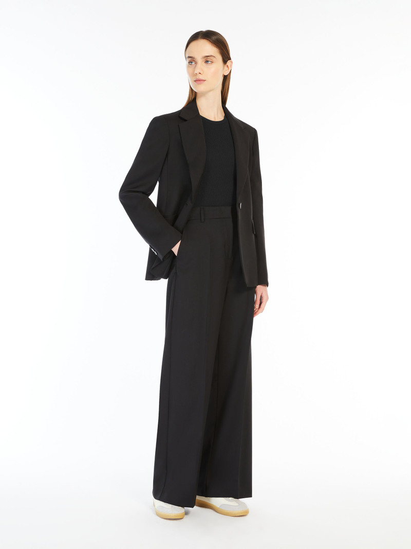 WEEKEND Max Mara VISIVO Woollen cloth palazzo trousers outlook