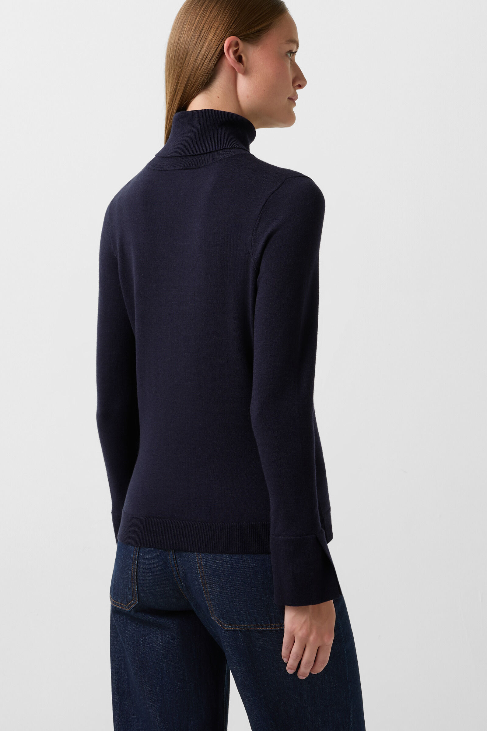Vinny turtleneck pullover in Navy blue - 3