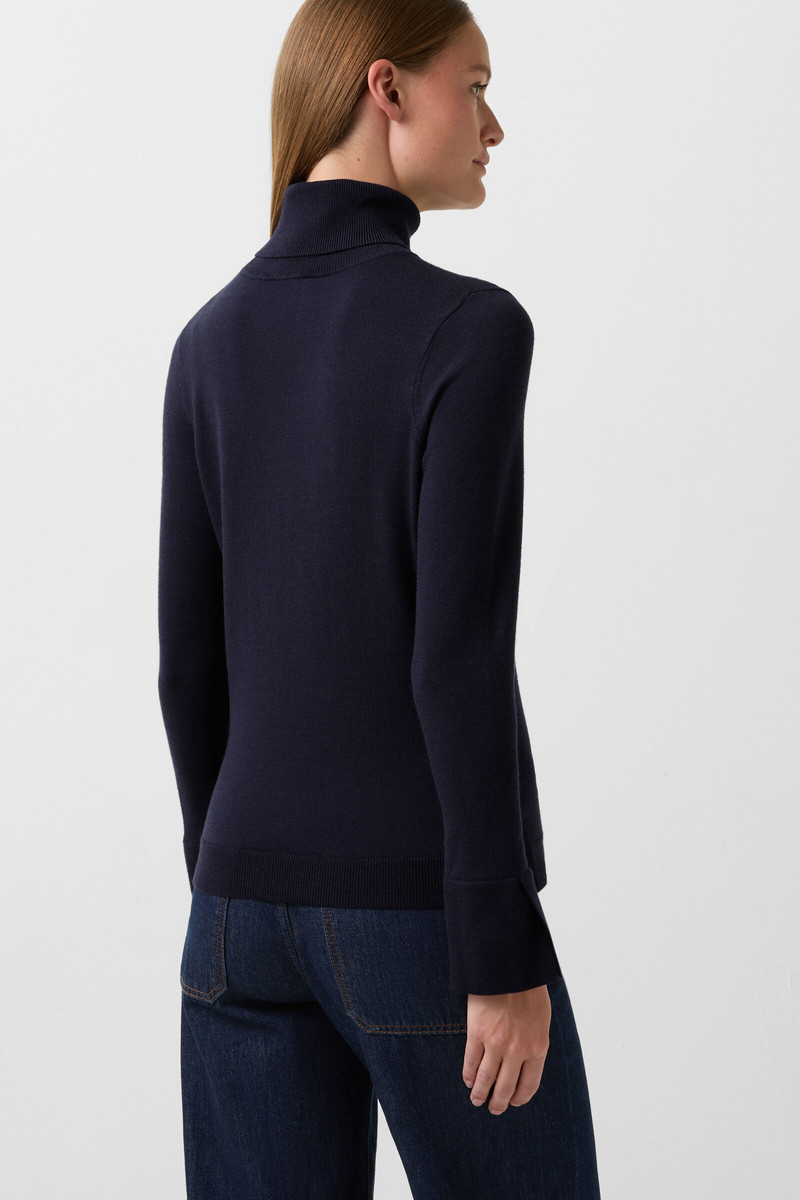 Vinny turtleneck pullover in Navy blue 3