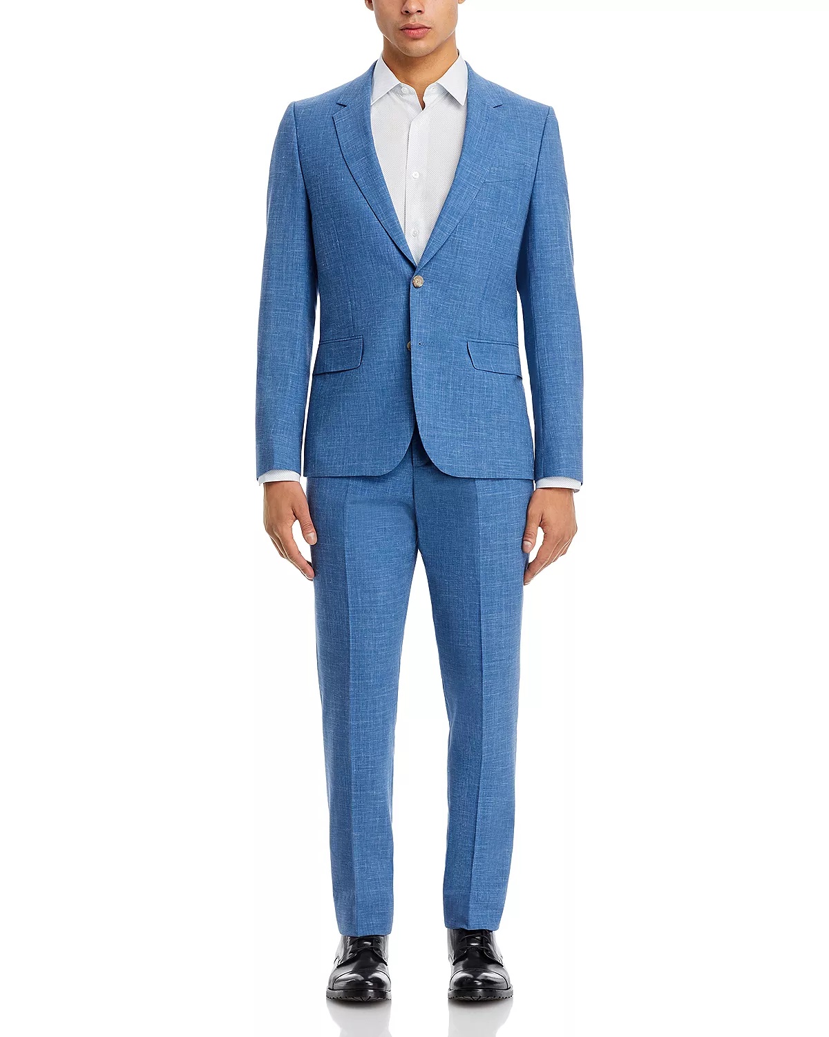 Soho Wool & Linen Slub Weave Extra Slim Fit Suit - 3