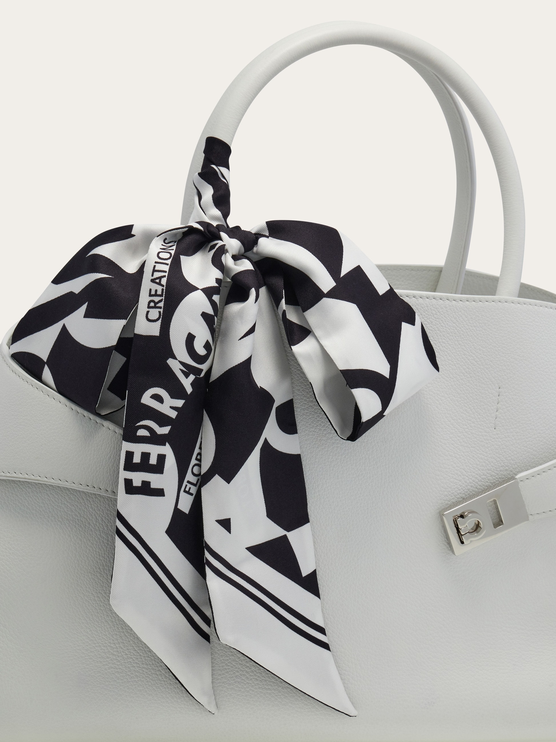 Logo print silk mini bandeau - 5