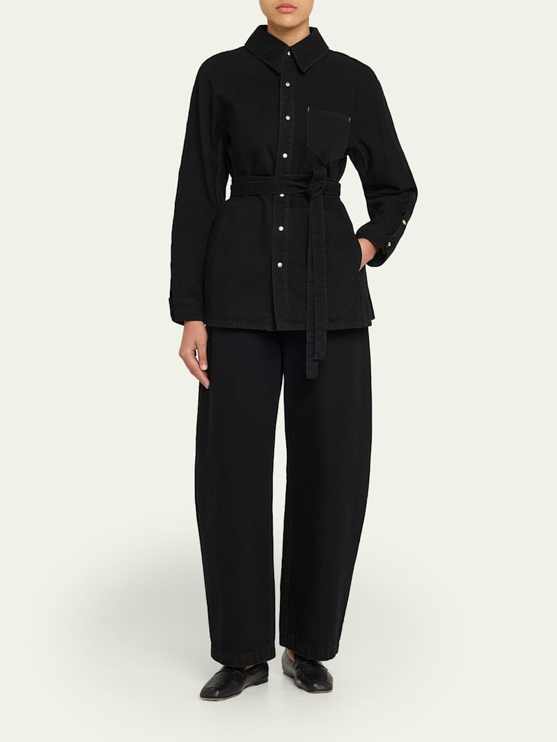OSSOU Denim Cinch Shirt Jacket outlook