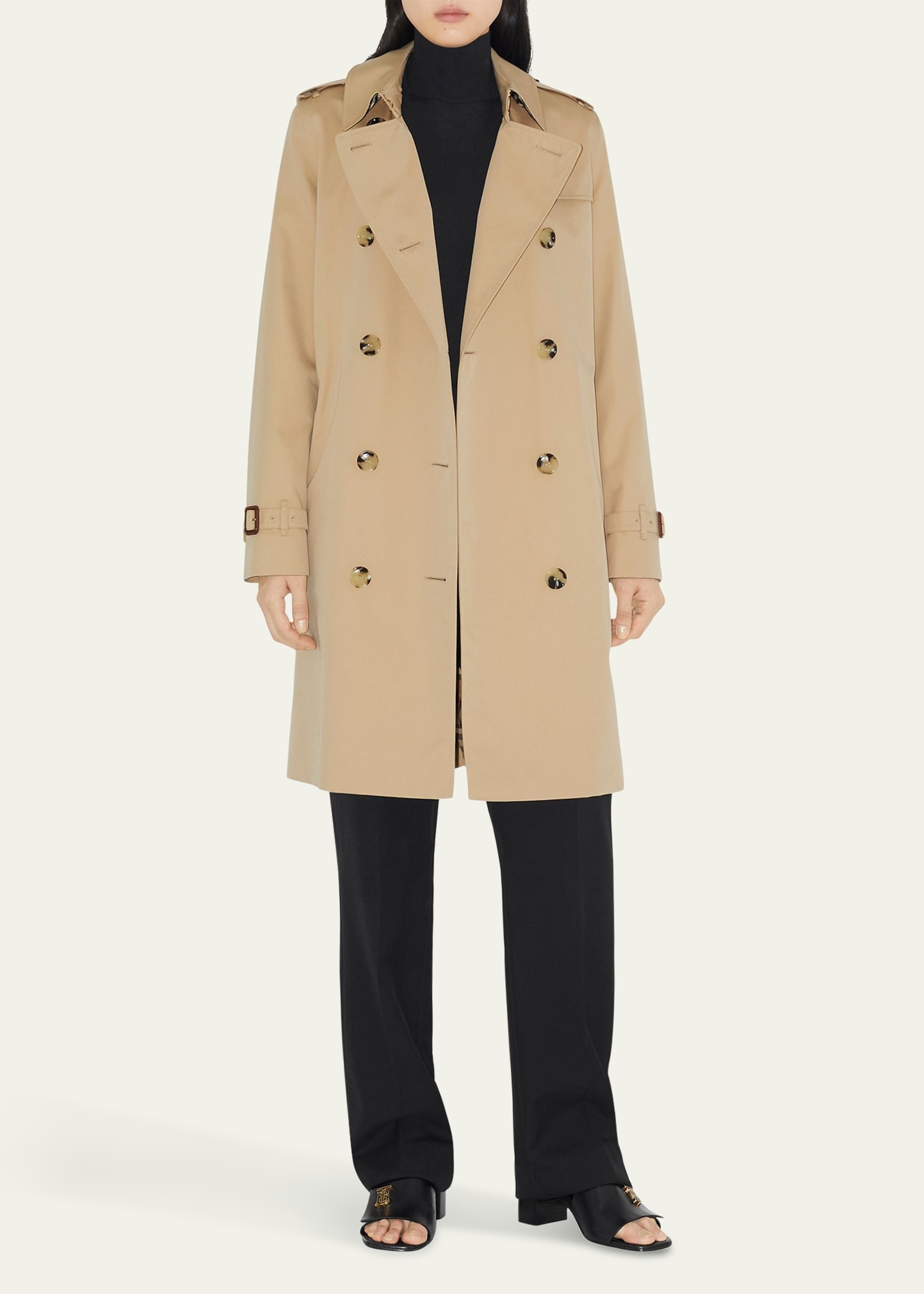 Kensington Organic Belted Double-Breasted Trench Coat - 2