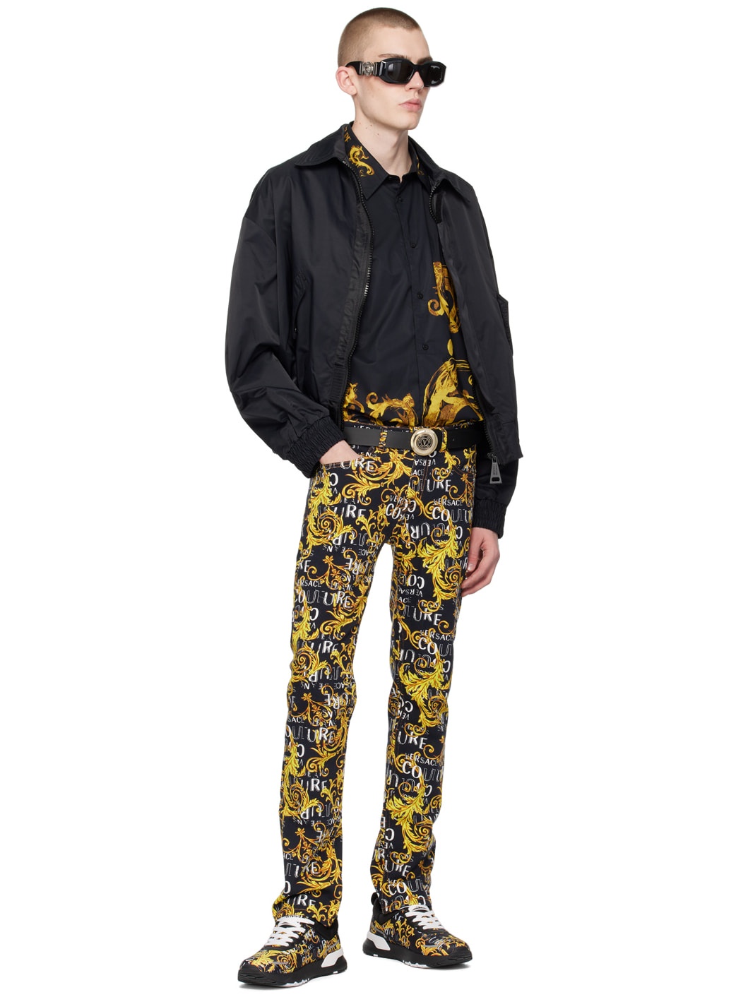 Black Watercolor Couture Shirt - 4