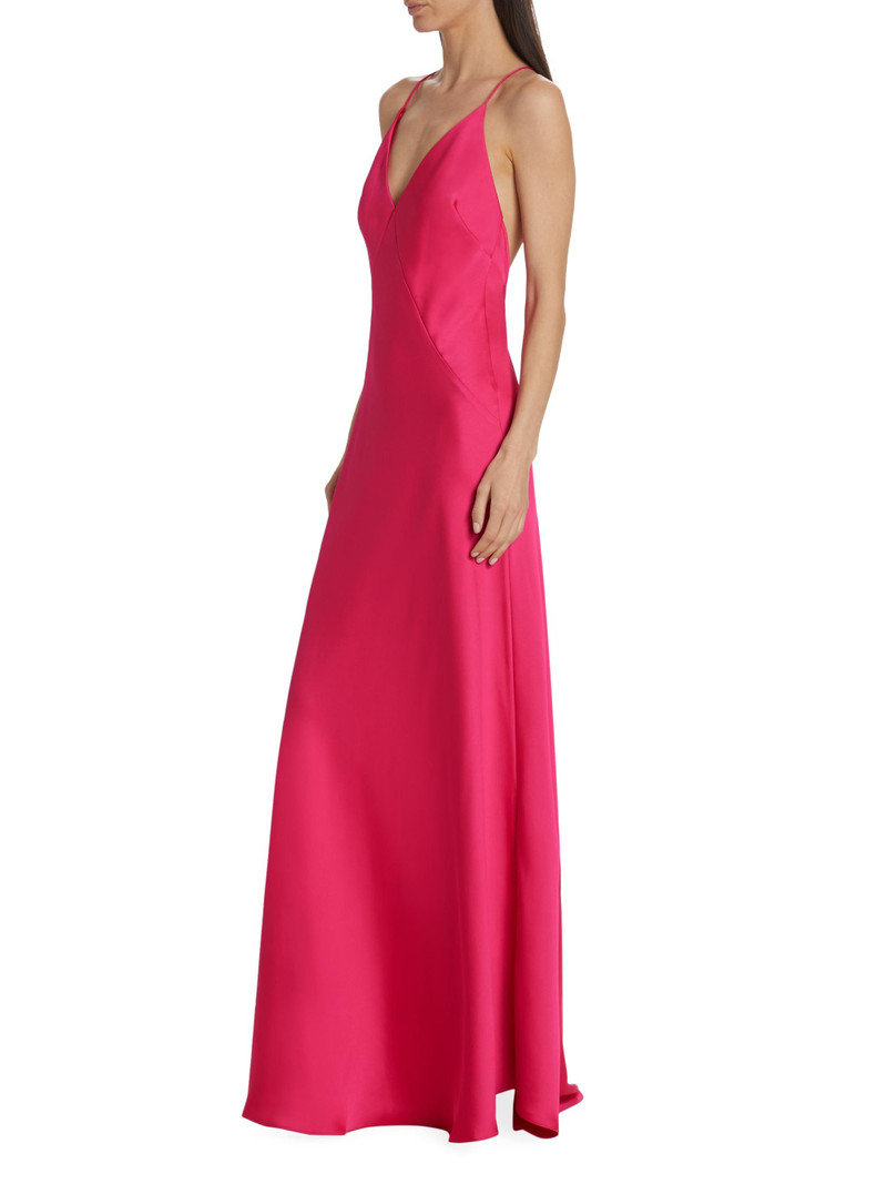 Women's Caspe Crisscrossed-Back Gown - Hot Pink 4